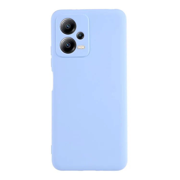 For Xiaomi Poco X5 5G / Redmi Note 12 5G (India) Cell Phone Case Liquid Silicone TPU 2.0mm Thick Arc Edge Phone Cover