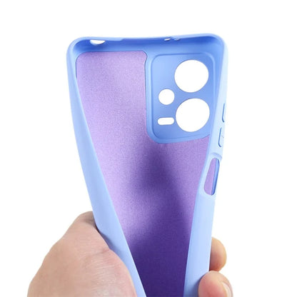 For Xiaomi Poco X5 5G / Redmi Note 12 5G (India) Cell Phone Case Liquid Silicone TPU 2.0mm Thick Arc Edge Phone Cover