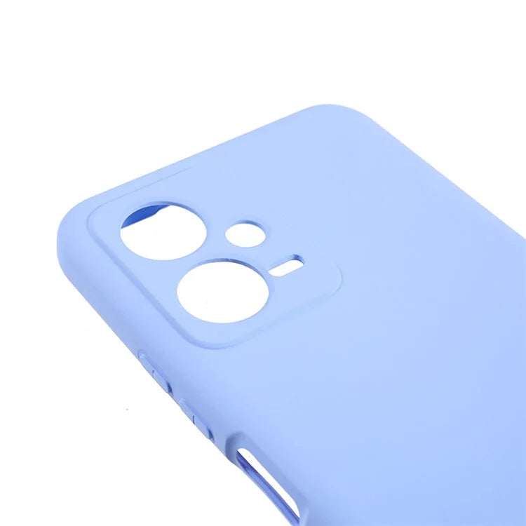 For Xiaomi Poco X5 5G / Redmi Note 12 5G (India) Cell Phone Case Liquid Silicone TPU 2.0mm Thick Arc Edge Phone Cover