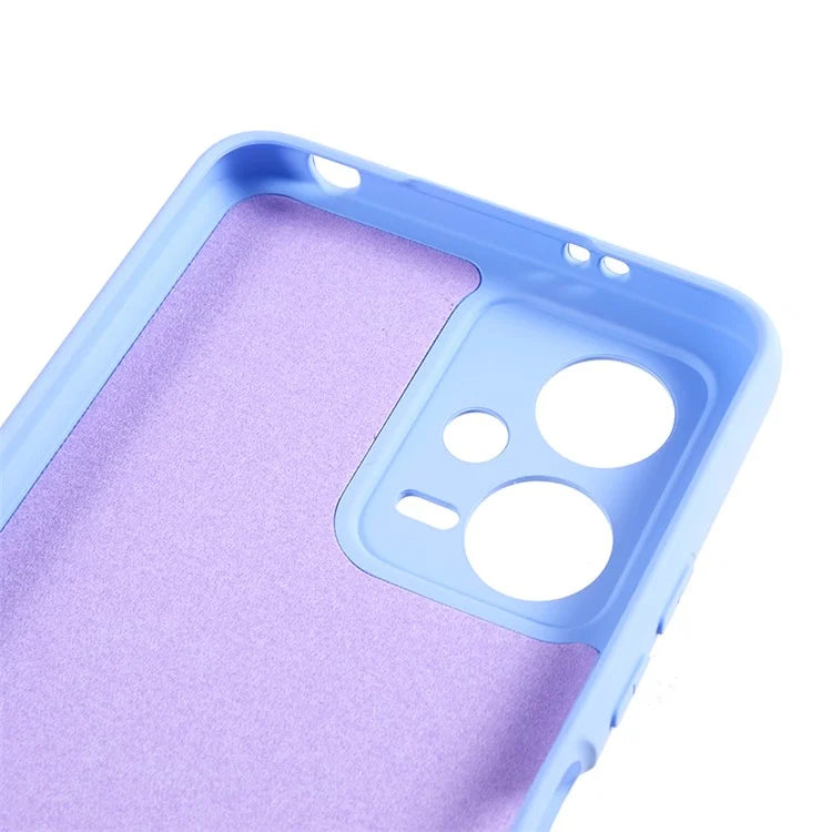 For Xiaomi Poco X5 5G / Redmi Note 12 5G (India) Cell Phone Case Liquid Silicone TPU 2.0mm Thick Arc Edge Phone Cover