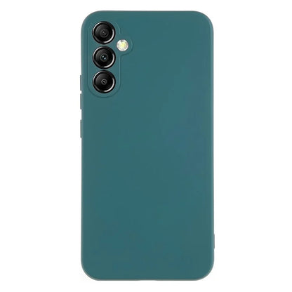 For Samsung Galaxy A34 5G Liquid Silicone Anti-Dust Arc Edge TPU Cover 2.0mm Thick Cell Phone Caseish Green