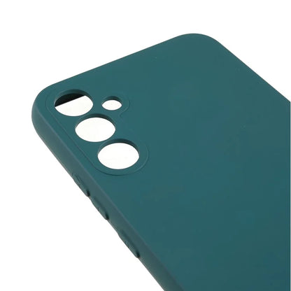 For Samsung Galaxy A34 5G Liquid Silicone Anti-Dust Arc Edge TPU Cover 2.0mm Thick Cell Phone Caseish Green
