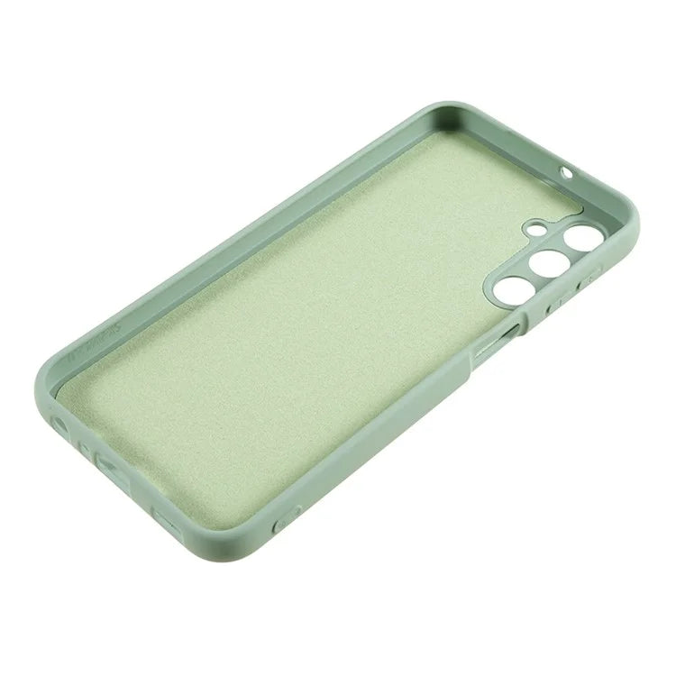 For Samsung Galaxy A24 4G (162.1 x 77.6 x 8.3mm) Precise Cutout Soft TPU Phone Case 2.0mm Liquid Silicone Texture Arc Edge Anti-drop Cover