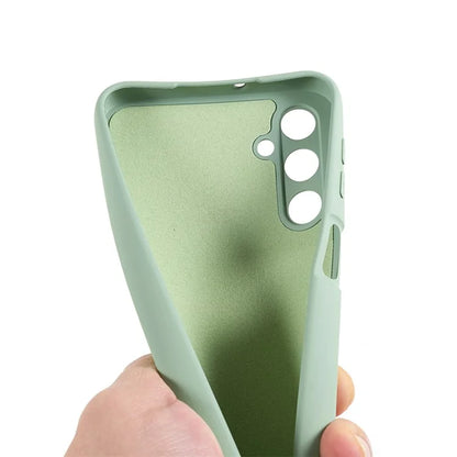 For Samsung Galaxy A24 4G (162.1 x 77.6 x 8.3mm) Precise Cutout Soft TPU Phone Case 2.0mm Liquid Silicone Texture Arc Edge Anti-drop Cover