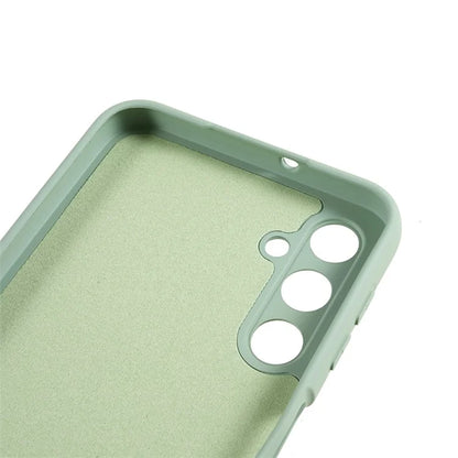 For Samsung Galaxy A24 4G (162.1 x 77.6 x 8.3mm) Precise Cutout Soft TPU Phone Case 2.0mm Liquid Silicone Texture Arc Edge Anti-drop Cover