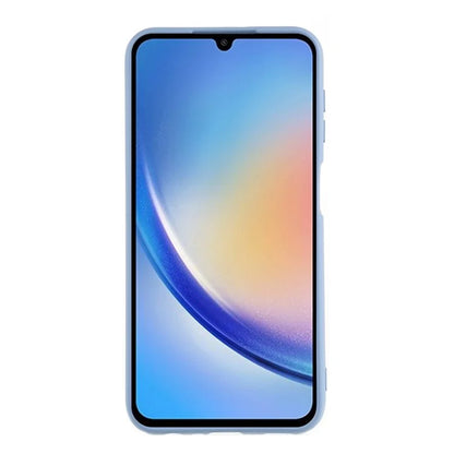For Samsung Galaxy A24 4G (162.1 x 77.6 x 8.3mm) Precise Cutout Soft TPU Phone Case 2.0mm Liquid Silicone Texture Arc Edge Anti-drop Cover