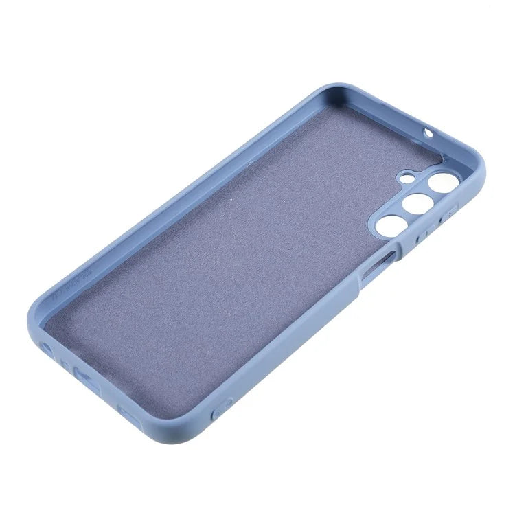 For Samsung Galaxy A24 4G (162.1 x 77.6 x 8.3mm) Precise Cutout Soft TPU Phone Case 2.0mm Liquid Silicone Texture Arc Edge Anti-drop Cover