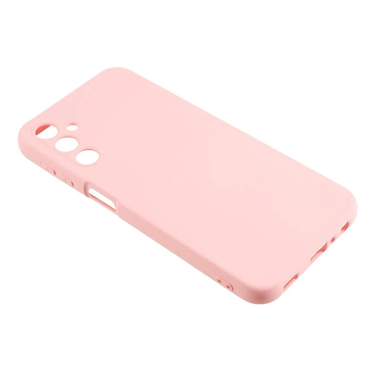 For Samsung Galaxy A24 4G (162.1 x 77.6 x 8.3mm) Precise Cutout Soft TPU Phone Case 2.0mm Liquid Silicone Texture Arc Edge Anti-drop Cover