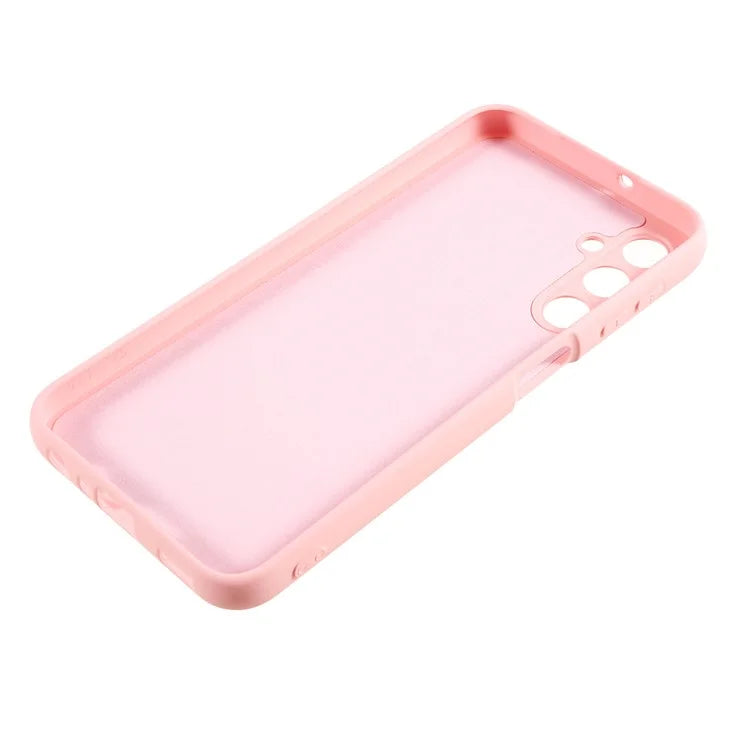 For Samsung Galaxy A24 4G (162.1 x 77.6 x 8.3mm) Precise Cutout Soft TPU Phone Case 2.0mm Liquid Silicone Texture Arc Edge Anti-drop Cover