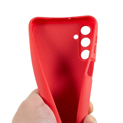 For Samsung Galaxy A24 4G (162.1 x 77.6 x 8.3mm) Precise Cutout Soft TPU Phone Case 2.0mm Liquid Silicone Texture Arc Edge Anti-drop Cover