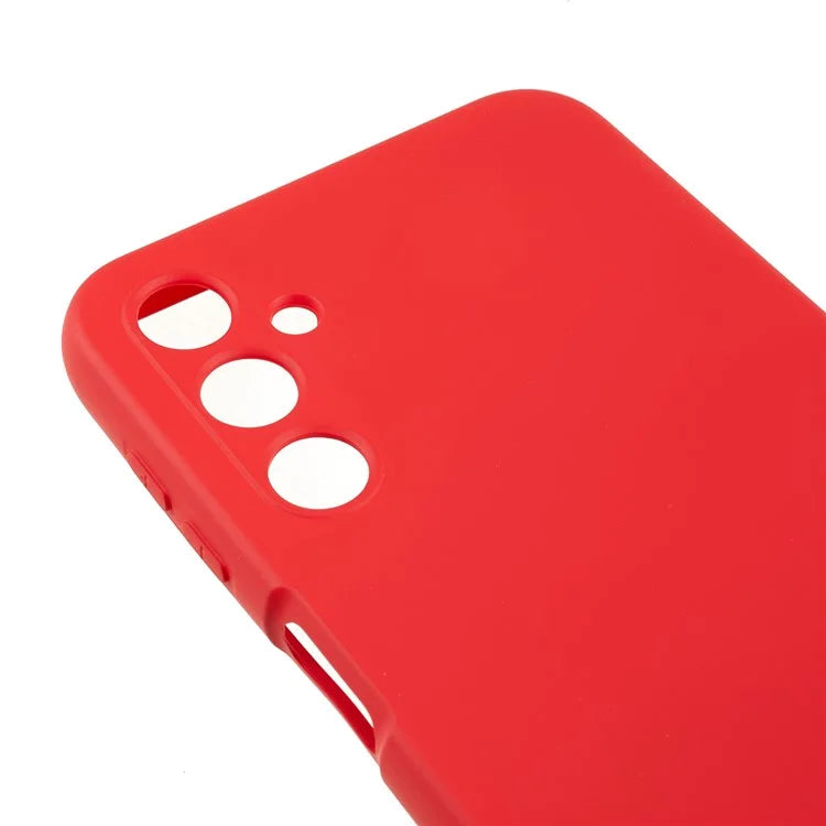 For Samsung Galaxy A24 4G (162.1 x 77.6 x 8.3mm) Precise Cutout Soft TPU Phone Case 2.0mm Liquid Silicone Texture Arc Edge Anti-drop Cover