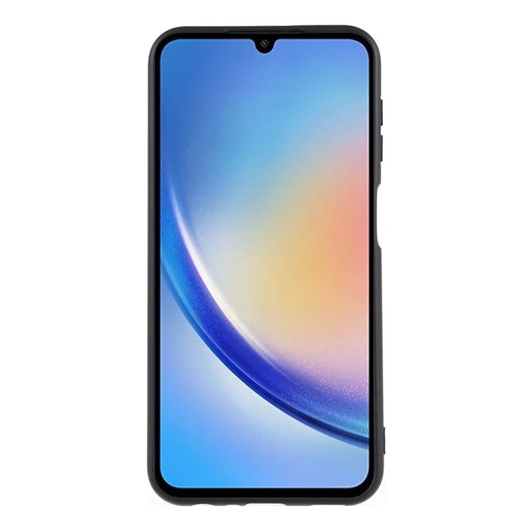 For Samsung Galaxy A24 4G (162.1 x 77.6 x 8.3mm) Precise Cutout Soft TPU Phone Case 2.0mm Liquid Silicone Texture Arc Edge Anti-drop Cover