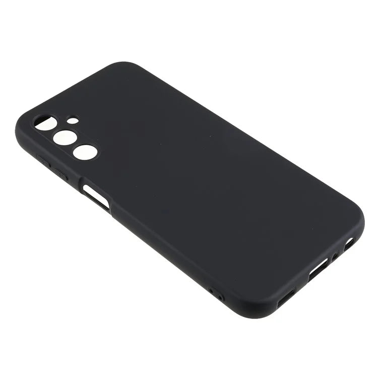 For Samsung Galaxy A24 4G (162.1 x 77.6 x 8.3mm) Precise Cutout Soft TPU Phone Case 2.0mm Liquid Silicone Texture Arc Edge Anti-drop Cover