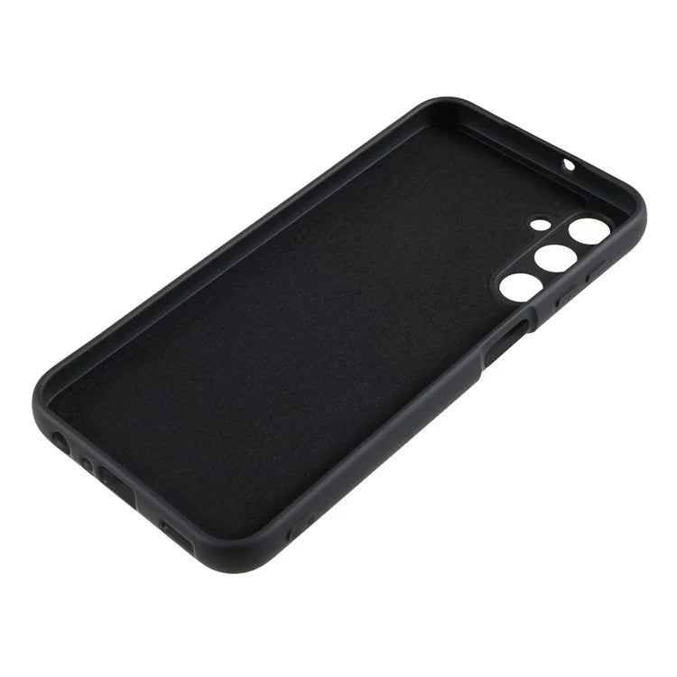 For Samsung Galaxy A24 4G (162.1 x 77.6 x 8.3mm) Precise Cutout Soft TPU Phone Case 2.0mm Liquid Silicone Texture Arc Edge Anti-drop Cover