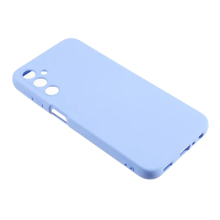 For Samsung Galaxy A24 4G (162.1 x 77.6 x 8.3mm) Precise Cutout Soft TPU Phone Case 2.0mm Liquid Silicone Texture Arc Edge Anti-drop Cover