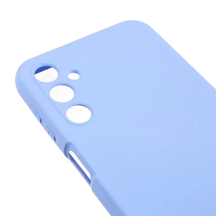 For Samsung Galaxy A24 4G (162.1 x 77.6 x 8.3mm) Precise Cutout Soft TPU Phone Case 2.0mm Liquid Silicone Texture Arc Edge Anti-drop Cover