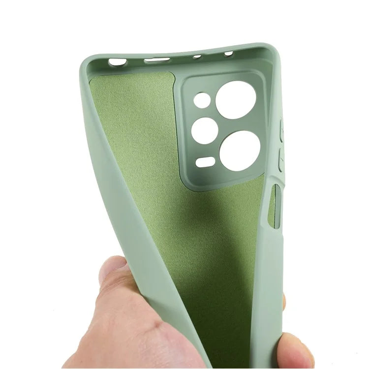 TPU Phone Case for Xiaomi Poco X5 Pro 5G / Redmi Note 12 Pro Speed 5G , 2.0mm Thick Liquid Silicone Arc Edge Cover