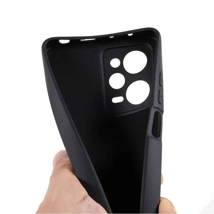 TPU Phone Case for Xiaomi Poco X5 Pro 5G / Redmi Note 12 Pro Speed 5G , 2.0mm Thick Liquid Silicone Arc Edge Cover