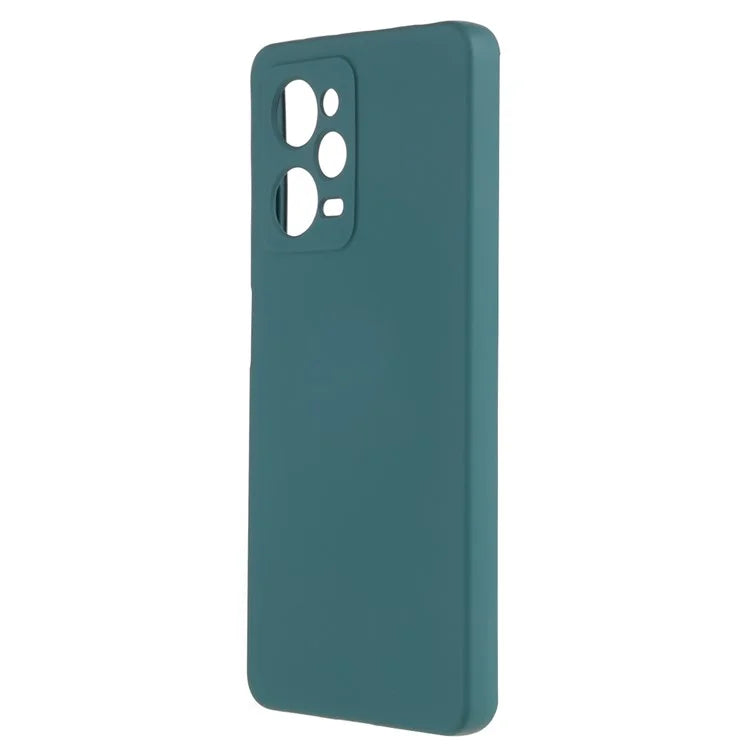 TPU Phone Case for Xiaomi Poco X5 Pro 5G / Redmi Note 12 Pro Speed 5G , 2.0mm Thick Liquid Silicone Arc Edge Coverish Green