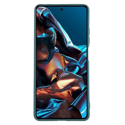 TPU Phone Case for Xiaomi Poco X5 Pro 5G / Redmi Note 12 Pro Speed 5G , 2.0mm Thick Liquid Silicone Arc Edge Coverish Green