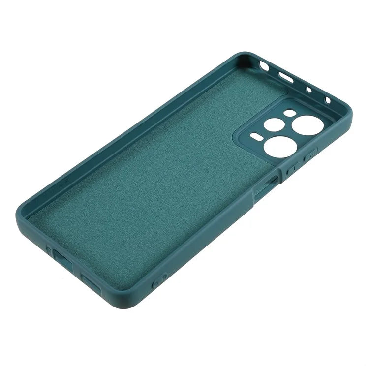 TPU Phone Case for Xiaomi Poco X5 Pro 5G / Redmi Note 12 Pro Speed 5G , 2.0mm Thick Liquid Silicone Arc Edge Coverish Green