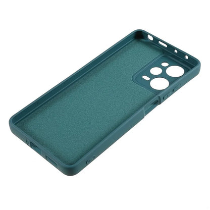 TPU Phone Case for Xiaomi Poco X5 Pro 5G / Redmi Note 12 Pro Speed 5G , 2.0mm Thick Liquid Silicone Arc Edge Coverish Green