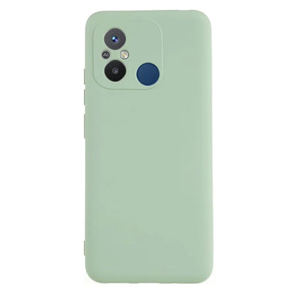 Cell Phone Case for Xiaomi Redmi 12C 4G Liquid Silicone TPU 2.0mm Thick Arc Edge Phone Cover