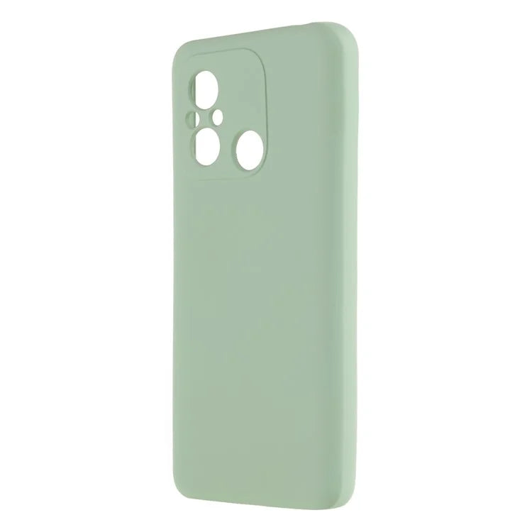 Cell Phone Case for Xiaomi Redmi 12C 4G Liquid Silicone TPU 2.0mm Thick Arc Edge Phone Cover
