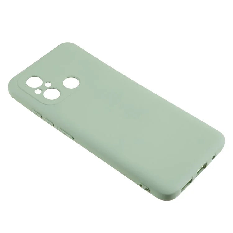 Cell Phone Case for Xiaomi Redmi 12C 4G Liquid Silicone TPU 2.0mm Thick Arc Edge Phone Cover