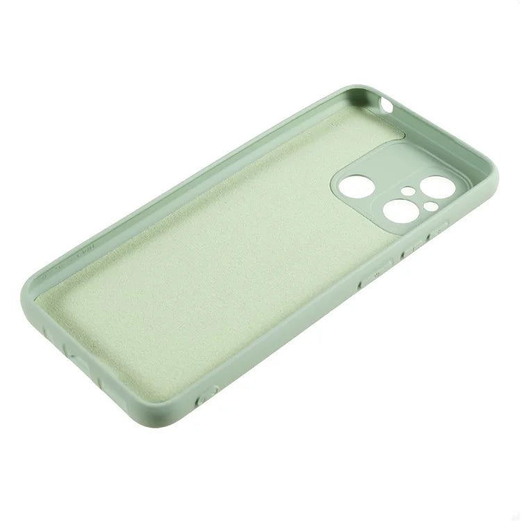 Cell Phone Case for Xiaomi Redmi 12C 4G Liquid Silicone TPU 2.0mm Thick Arc Edge Phone Cover