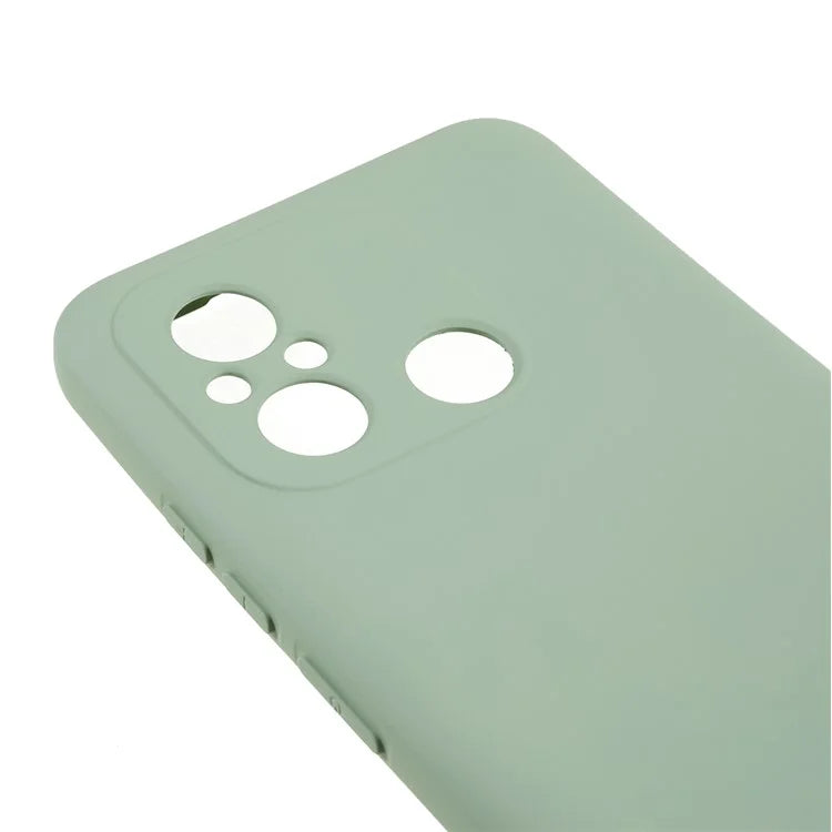 Cell Phone Case for Xiaomi Redmi 12C 4G Liquid Silicone TPU 2.0mm Thick Arc Edge Phone Cover