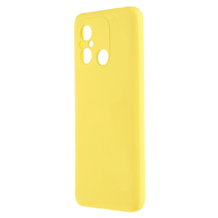 Cell Phone Case for Xiaomi Redmi 12C 4G Liquid Silicone TPU 2.0mm Thick Arc Edge Phone Cover