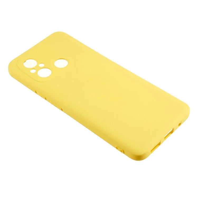 Cell Phone Case for Xiaomi Redmi 12C 4G Liquid Silicone TPU 2.0mm Thick Arc Edge Phone Cover