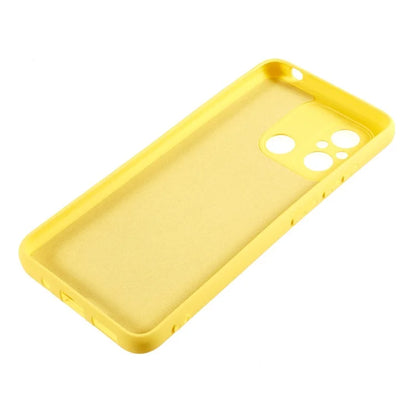 Cell Phone Case for Xiaomi Redmi 12C 4G Liquid Silicone TPU 2.0mm Thick Arc Edge Phone Cover