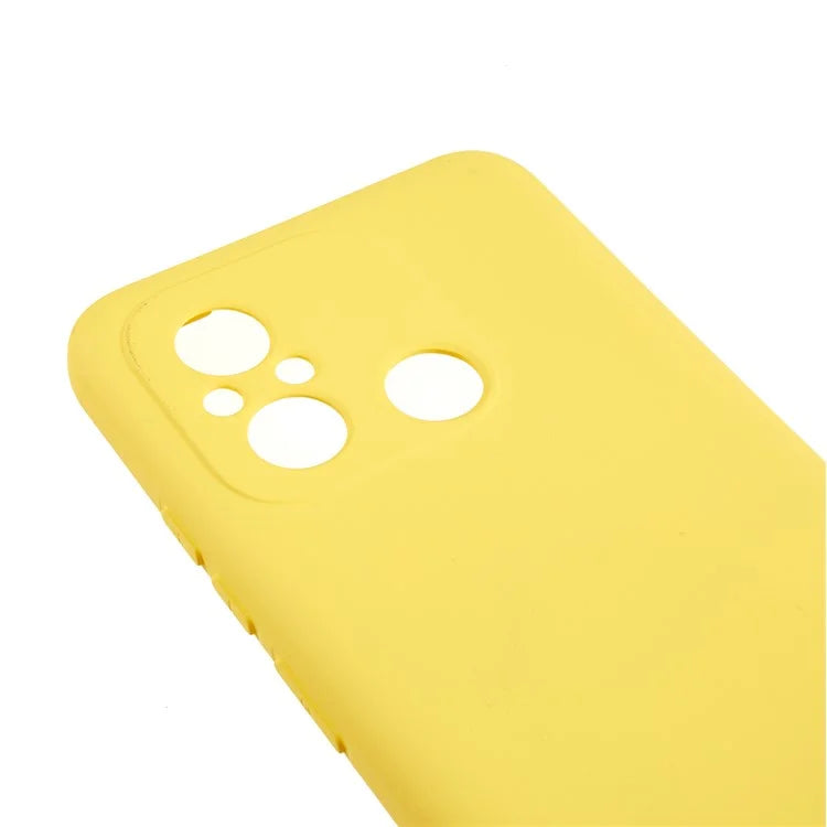 Cell Phone Case for Xiaomi Redmi 12C 4G Liquid Silicone TPU 2.0mm Thick Arc Edge Phone Cover