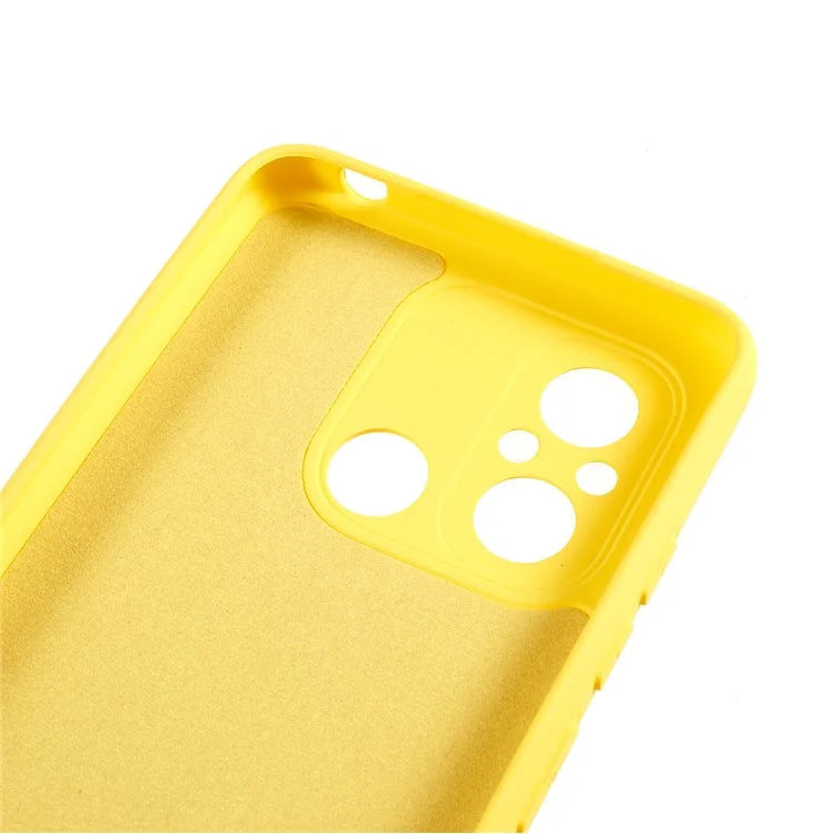 Cell Phone Case for Xiaomi Redmi 12C 4G Liquid Silicone TPU 2.0mm Thick Arc Edge Phone Cover