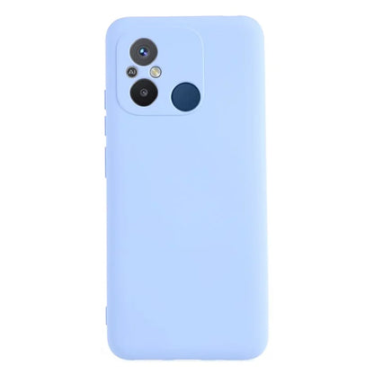 Cell Phone Case for Xiaomi Redmi 12C 4G Liquid Silicone TPU 2.0mm Thick Arc Edge Phone Cover