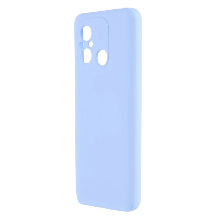 Cell Phone Case for Xiaomi Redmi 12C 4G Liquid Silicone TPU 2.0mm Thick Arc Edge Phone Cover