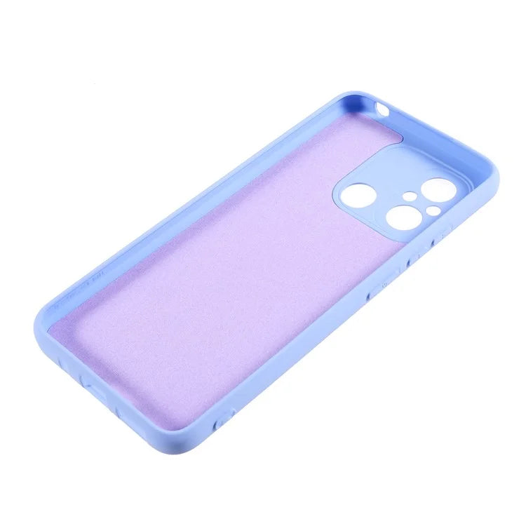 Cell Phone Case for Xiaomi Redmi 12C 4G Liquid Silicone TPU 2.0mm Thick Arc Edge Phone Cover