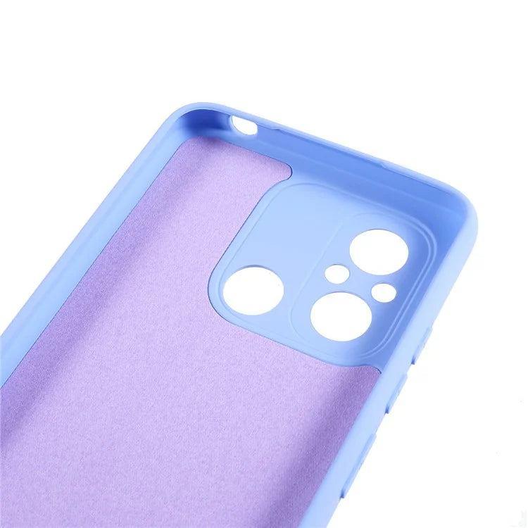 Cell Phone Case for Xiaomi Redmi 12C 4G Liquid Silicone TPU 2.0mm Thick Arc Edge Phone Cover