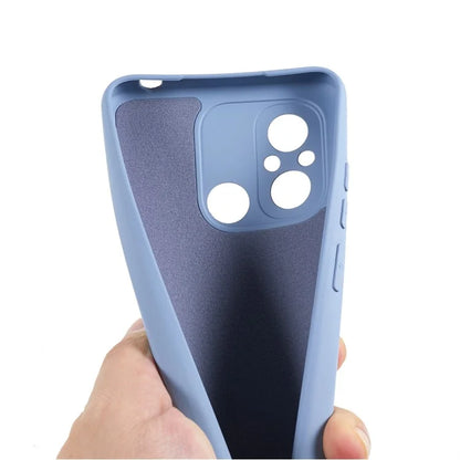 Cell Phone Case for Xiaomi Redmi 12C 4G Liquid Silicone TPU 2.0mm Thick Arc Edge Phone Cover