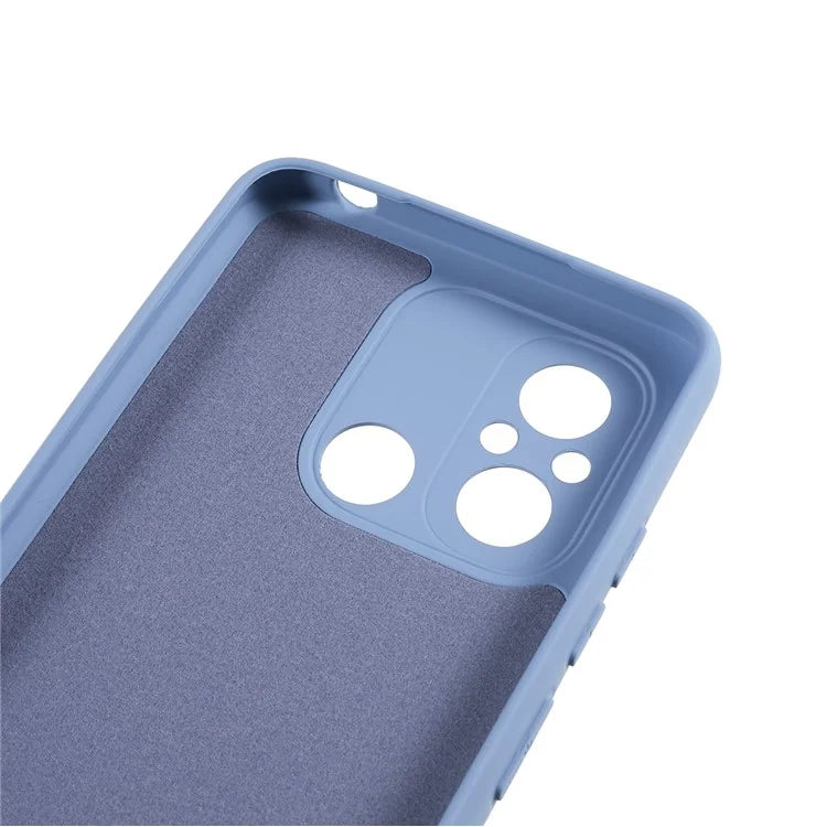 Cell Phone Case for Xiaomi Redmi 12C 4G Liquid Silicone TPU 2.0mm Thick Arc Edge Phone Cover