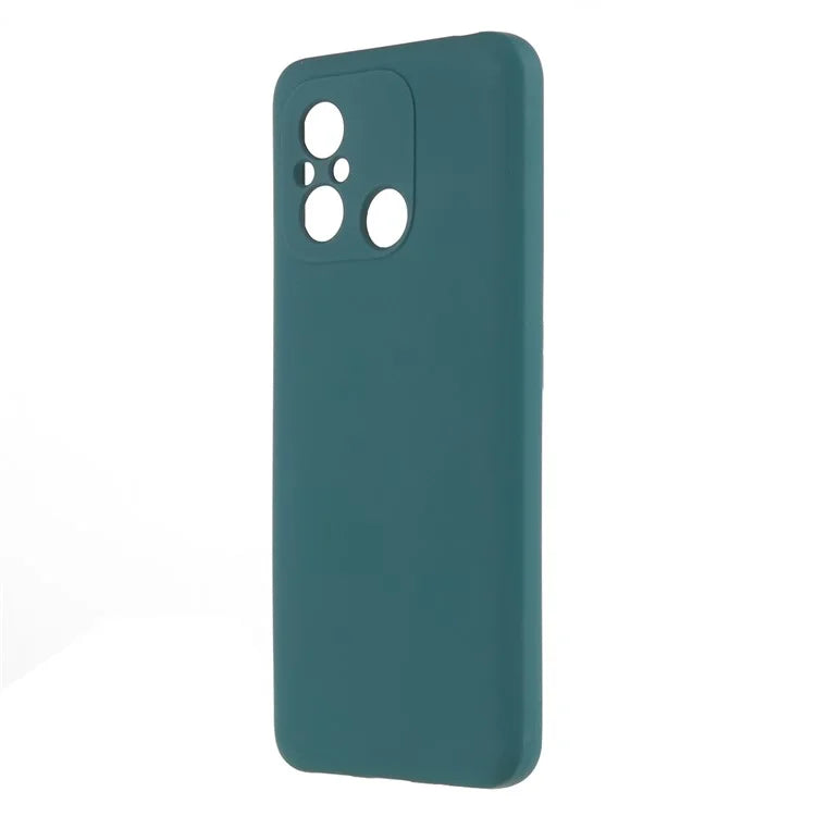 Cell Phone Case for Xiaomi Redmi 12C 4G Liquid Silicone TPU 2.0mm Thick Arc Edge Phone Cover