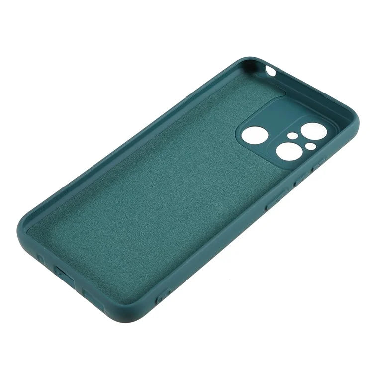 Cell Phone Case for Xiaomi Redmi 12C 4G Liquid Silicone TPU 2.0mm Thick Arc Edge Phone Cover