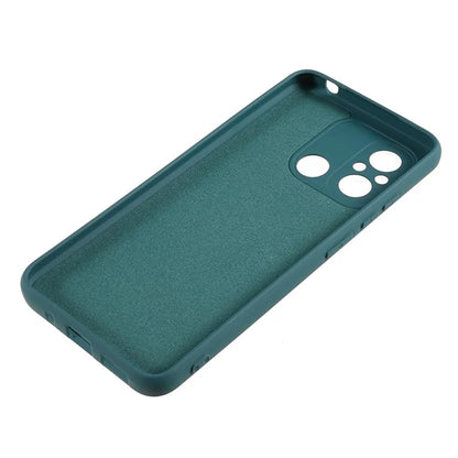 Cell Phone Case for Xiaomi Redmi 12C 4G Liquid Silicone TPU 2.0mm Thick Arc Edge Phone Cover