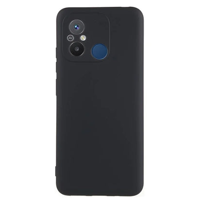 Cell Phone Case for Xiaomi Redmi 12C 4G Liquid Silicone TPU 2.0mm Thick Arc Edge Phone Cover