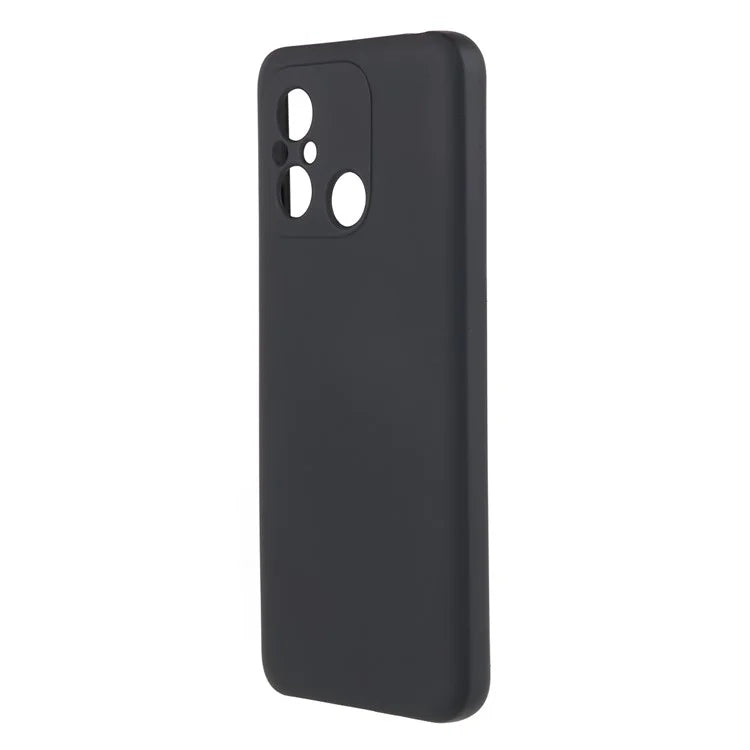 Cell Phone Case for Xiaomi Redmi 12C 4G Liquid Silicone TPU 2.0mm Thick Arc Edge Phone Cover