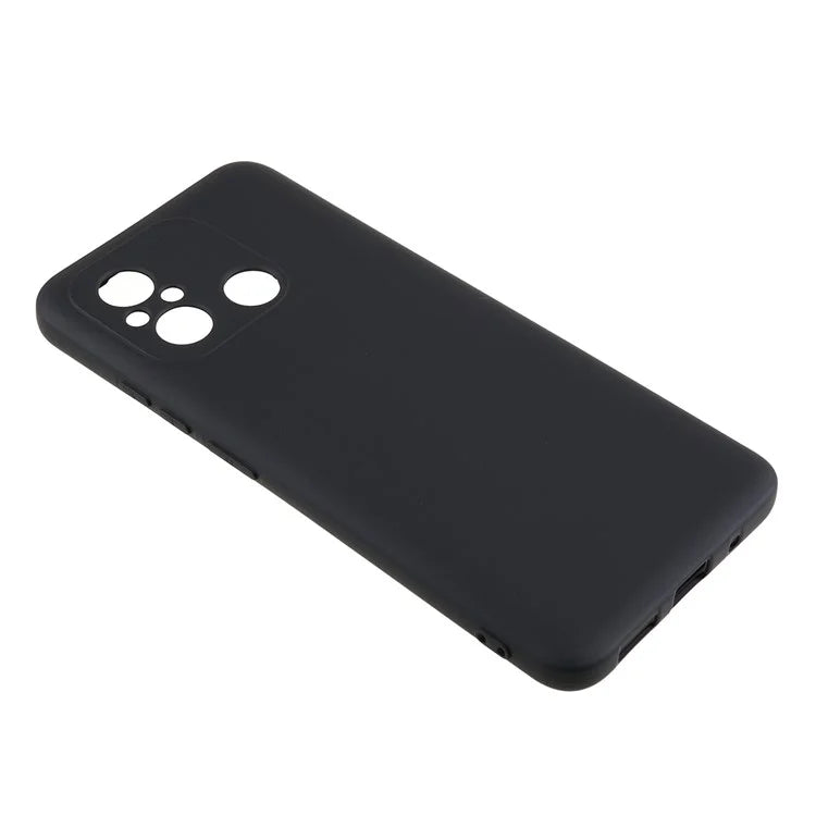 Cell Phone Case for Xiaomi Redmi 12C 4G Liquid Silicone TPU 2.0mm Thick Arc Edge Phone Cover