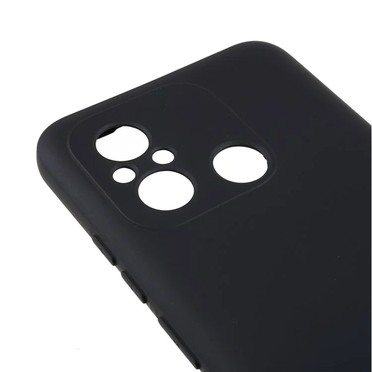 Cell Phone Case for Xiaomi Redmi 12C 4G Liquid Silicone TPU 2.0mm Thick Arc Edge Phone Cover