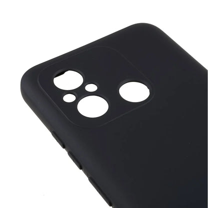 Cell Phone Case for Xiaomi Redmi 12C 4G Liquid Silicone TPU 2.0mm Thick Arc Edge Phone Cover